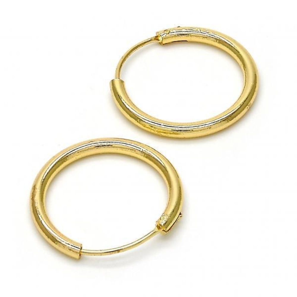 Gold layered small hoops
